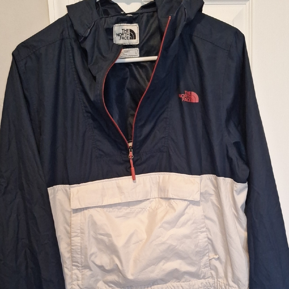 The North Face Navy and Cream Anorak